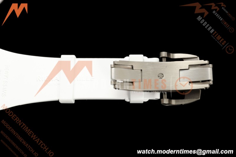 Richard Mille - RM061 Asian Limited Edition White Ceramic Wht/Grn/Yelw Skeleton RF Free Sprung Titanium RMUL2 | 리차드 밀 - RM061 아시아 한정판 화이트 세라믹 화이트/그린/옐로우 스켈레톤 RF 프리 스프링 티타늄 RMUL2