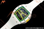 Richard Mille - RM061 Asian Limited Edition White Ceramic Wht/Grn/Yelw Skeleton RF Free Sprung Titanium RMUL2 | 리차드 밀 - RM061 아시아 한정판 화이트 세라믹 화이트/그린/옐로우 스켈레톤 RF 프리 스프링 티타늄 RMUL2