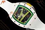 Richard Mille - RM061 Asian Limited Edition White Ceramic Wht/Grn/Yelw Skeleton RF Free Sprung Titanium RMUL2 | 리차드 밀 - RM061 아시아 한정판 화이트 세라믹 화이트/그린/옐로우 스켈레톤 RF 프리 스프링 티타늄 RMUL2