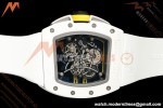 Richard Mille - RM061 Asian Limited Edition White Ceramic Wht/Grn/Yelw Skeleton RF Free Sprung Titanium RMUL2 | 리차드 밀 - RM061 아시아 한정판 화이트 세라믹 화이트/그린/옐로우 스켈레톤 RF 프리 스프링 티타늄 RMUL2