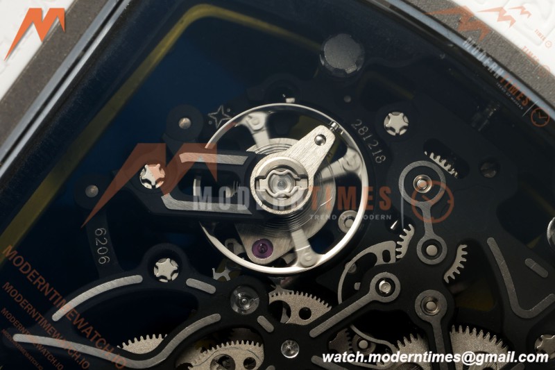 Richard Mille - RM061 Asian Limited Edition White Ceramic Wht/Grn/Yelw Skeleton RF Free Sprung Titanium RMUL2 | 리차드 밀 - RM061 아시아 한정판 화이트 세라믹 화이트/그린/옐로우 스켈레톤 RF 프리 스프링 티타늄 RMUL2