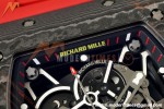 Richard Mille - RM35-02 Custom Made Black NTPT MOD Case FC/RU Red/Blk Skeleton VAF RMAL1 Free Sprung