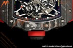Richard Mille - RM35-02 Custom Made Black NTPT MOD Case FC/RU Red/Blk Skeleton VAF RMAL1 Free Sprung