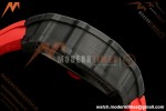 Richard Mille - RM35-02 Custom Made Black NTPT MOD Case FC/RU Red/Blk Skeleton VAF RMAL1 Free Sprung