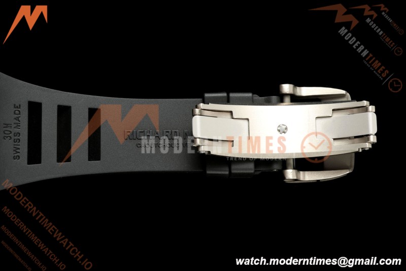 Richard Mille - RM35-02 Custom Made Black NTPT MOD Case FC/RU Blk/Blk Skeleton VAF RMAL1 Free Sprung | Richard Mille - RM35-02 맞춤 제작 블랙 NTPT MOD 케이스 FC/RU 블랙/블랙 스켈레톤 VAF RMAL1 프리 스프링