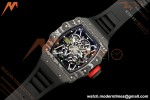 Richard Mille - RM35-02 Custom Made Black NTPT MOD Case FC/RU Blk/Blk Skeleton VAF RMAL1 Free Sprung | Richard Mille - RM35-02 맞춤 제작 블랙 NTPT MOD 케이스 FC/RU 블랙/블랙 스켈레톤 VAF RMAL1 프리 스프링