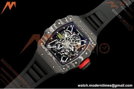 Richard Mille - RM35-02 Custom Made Black NTPT MOD Case FC/RU Blk/Blk Skeleton VAF RMAL1 Free Sprung