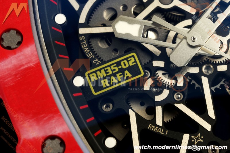Richard Mille - RM35-02 Rafael Nadal Red/Red NTPT Skeleton Dial APSF RMAL1