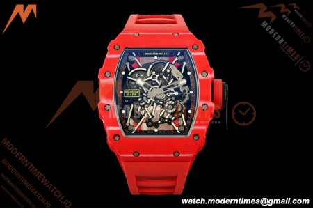 Richard Mille - RM35-02 Rafael Nadal Red/Red NTPT Skeleton Dial APSF V2 RMAL1 Free Sprung