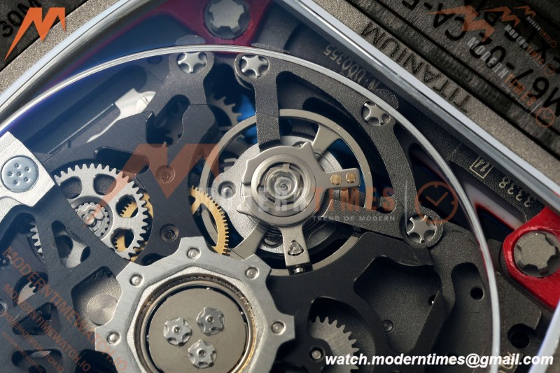 Richard Mille - RM67-02 Alexander Zverev Germany Edition Black NTPT Red/Yelw/Blk Skeleton AVF CRMA7