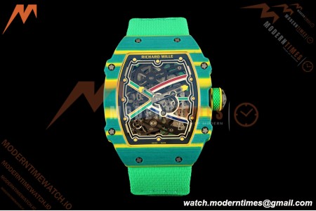 Richard Mille - RM67-02 Wayde van Niekerk South Africa Edition Green NTPT Blk/Red/Blu Skeleton AVF CRMA7