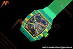 Richard Mille - RM67-02 Wayde van Niekerk South Africa Edition Green NTPT Blk/Red/Blu Skeleton AVF CRMA7 | Richard Mille - RM67-02 Wayde van Niekerk 남아프리카 에디션 그린 NTPT Blk/Red/Blu 스켈레톤 AVF CRMA7