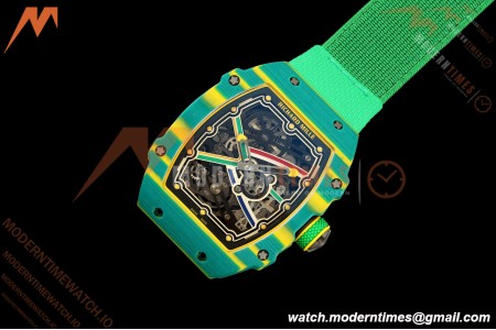Richard Mille - RM67-02 Wayde van Niekerk South Africa Edition Green NTPT Blk/Red/Blu Skeleton AVF CRMA7