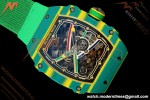 Richard Mille - RM67-02 Wayde van Niekerk South Africa Edition Green NTPT Blk/Red/Blu Skeleton AVF CRMA7 | Richard Mille - RM67-02 Wayde van Niekerk 남아프리카 에디션 그린 NTPT Blk/Red/Blu 스켈레톤 AVF CRMA7