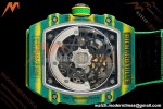 Richard Mille - RM67-02 Wayde van Niekerk South Africa Edition Green NTPT Blk/Red/Blu Skeleton AVF CRMA7 | Richard Mille - RM67-02 Wayde van Niekerk 남아프리카 에디션 그린 NTPT Blk/Red/Blu 스켈레톤 AVF CRMA7