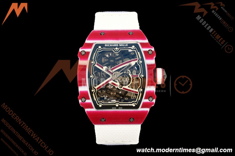 Richard Mille - RM67-02 Mutaz Essa Barshim Qatar Edition Red NTPT Blk/Red Skeleton AVF CRMA7 | 리차드 밀 - RM67-02 무타즈 에사 바르심 카타르 에디션 레드 NTPT 블랙/레드 스켈레톤 AVF CRMA7