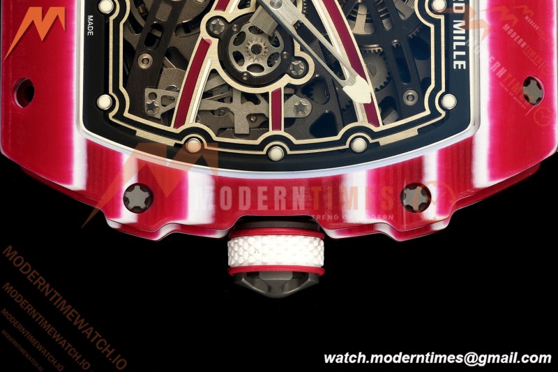 Richard Mille - RM67-02 Mutaz Essa Barshim Qatar Edition Red NTPT Blk/Red Skeleton AVF CRMA7 | 리차드 밀 - RM67-02 무타즈 에사 바르심 카타르 에디션 레드 NTPT 블랙/레드 스켈레톤 AVF CRMA7