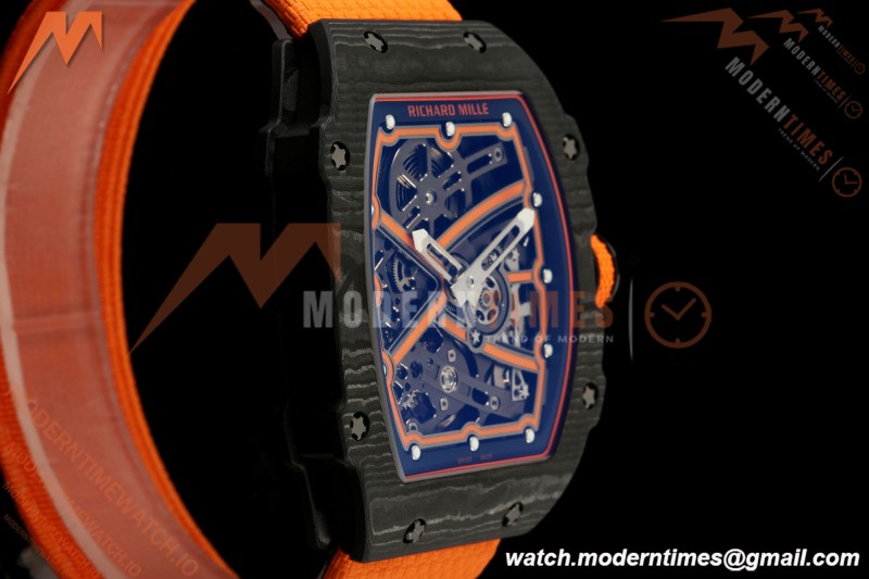 Richard Mille - RM67-02 Lando Norris McLaren Edition Black NTPT Blk/Orn Skeleton AVF CRMA7