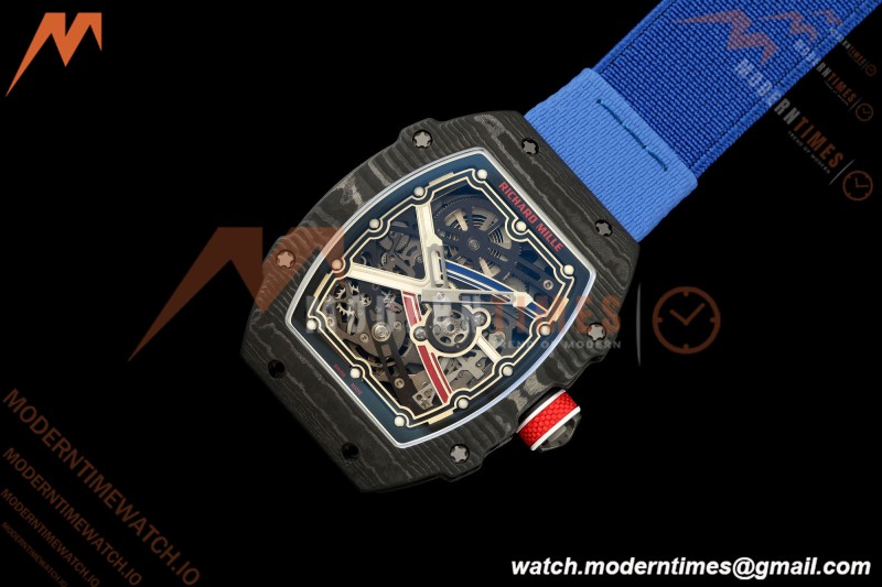 Richard Mille - RM67-02 Sebastien Ogier France Edition Black NTPT Blk/Wht Skeleton AVF CRMA7