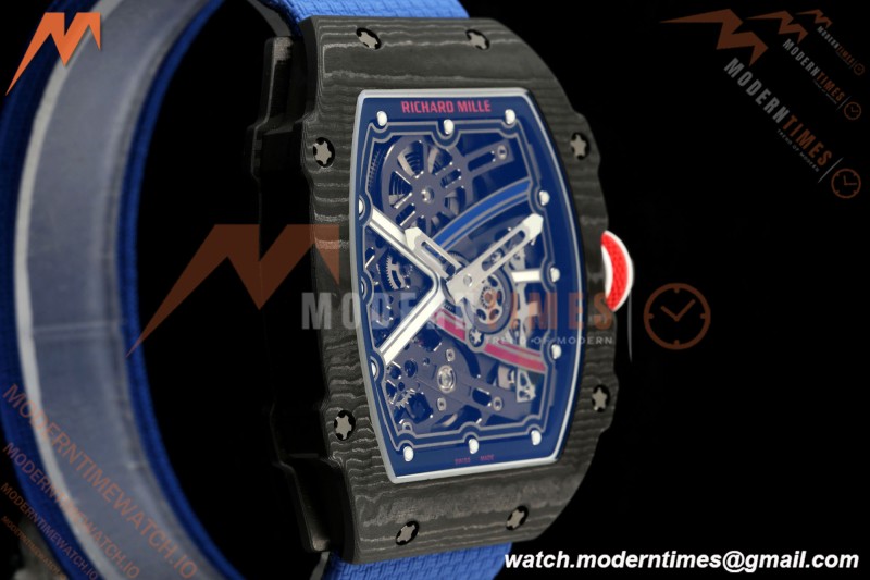 Richard Mille - RM67-02 Sebastien Ogier France Edition Black NTPT Blk/Wht Skeleton AVF CRMA7