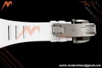Richard Mille - RM055 Bubba Watson White CER/RU Blk/Wht Rehaut Skeleton Brushed Ribs RF RMUL2