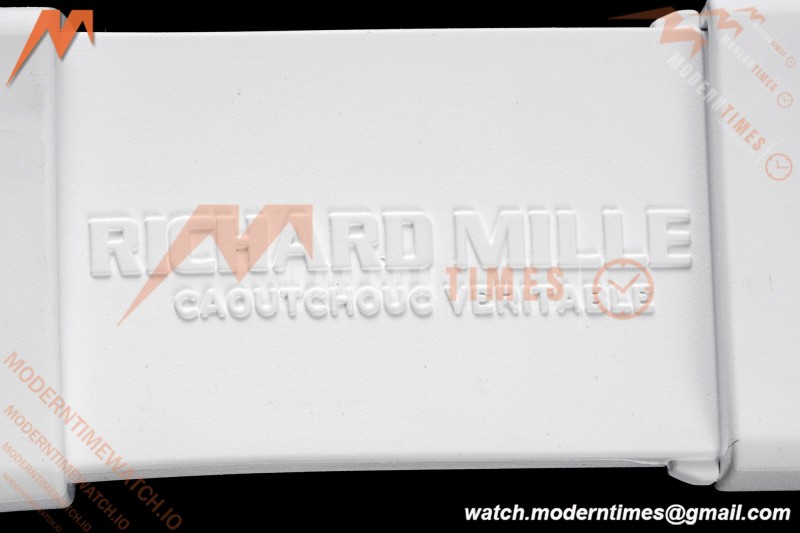 Richard Mille - RM055 Bubba Watson White CER/RU Blk/Wht Rehaut Skeleton Brushed Ribs RF RMUL2