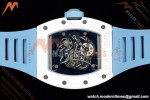 Richard Mille - RM055 Bubba Watson White CER/RU Blk/Blu Rehaut Skeleton Brushed Ribs RF RMUL2