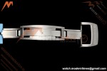 Richard Mille - RM055 Bubba Watson White CER/RU Blk/Blu Rehaut Skeleton Brushed Ribs RF RMUL2