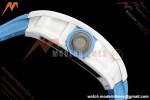 Richard Mille - RM055 Bubba Watson White CER/RU Blk/Blu Rehaut Skeleton Brushed Ribs RF RMUL2