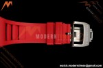 Richard Mille - RM055 Bubba Watson White CER/RU Blk/Red Rehaut Skeleton Brushed Ribs RF RMUL2