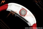 Richard Mille - RM055 Bubba Watson White CER/RU Blk/Red Rehaut Skeleton Brushed Ribs RF RMUL2