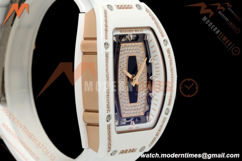 Richard Mille - RM07-01 White Ceramic CER/DIA/RU Black Onyx ZF Asian CRMA2