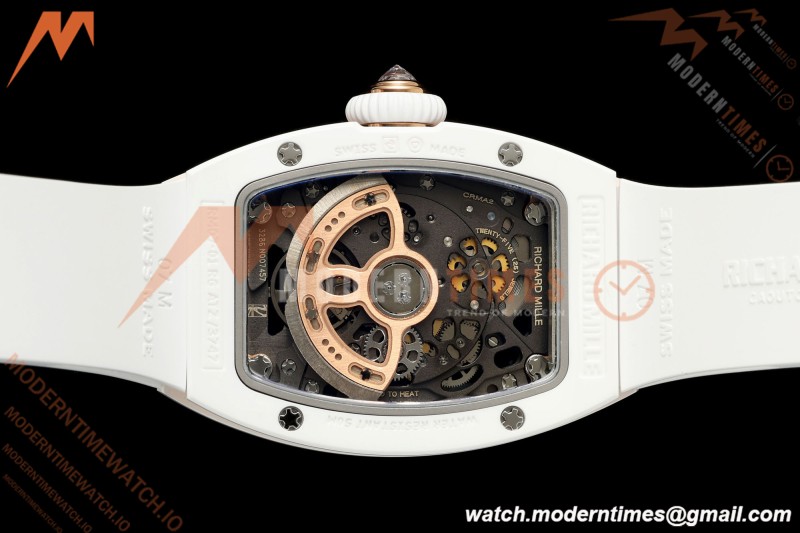 Richard Mille - RM07-01 White Ceramic CER/DIA/RU Black Onyx ZF Asian CRMA2
