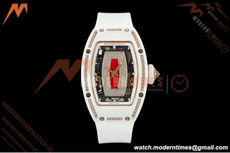 Richard Mille - RM07-01 White Ceramic CER/DIA/RU Red Onyx ZF Asian CRMA2