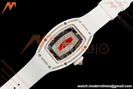 Richard Mille - RM07-01 White Ceramic CER/DIA/RU Red Onyx ZF Asian CRMA2