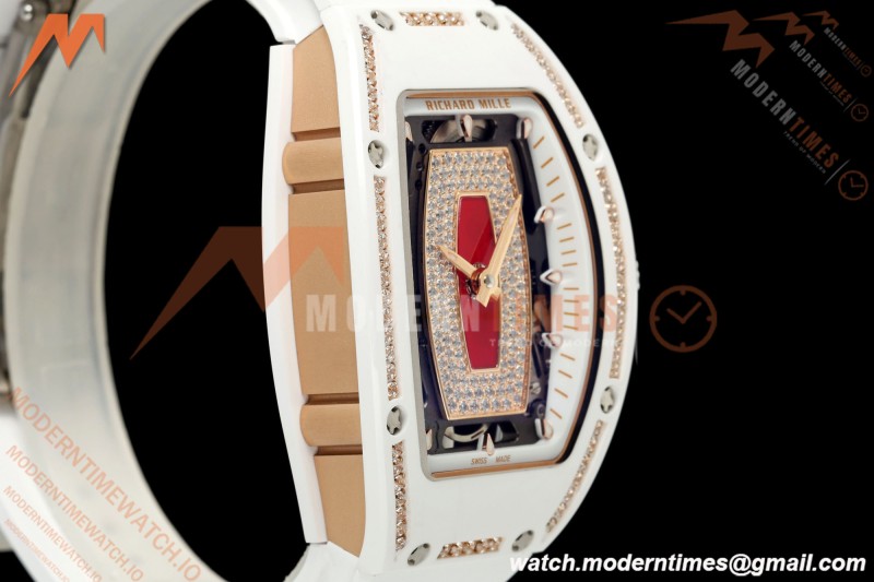 Richard Mille - RM07-01 White Ceramic CER/DIA/RU Red Onyx ZF Asian CRMA2