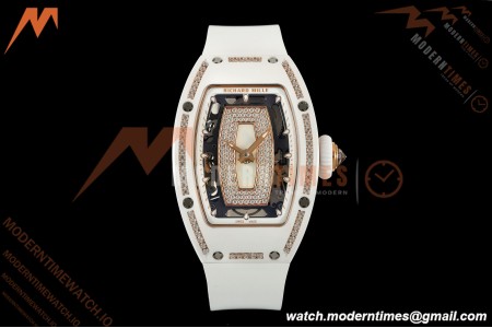 Richard Mille - RM07-01 White Ceramic CER/DIA/RU White Onyx ZF Asian CRMA2