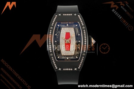 Richard Mille - RM07-01 Black Ceramic CER/DIA/RU Red Onyx ZF Asian CRMA2