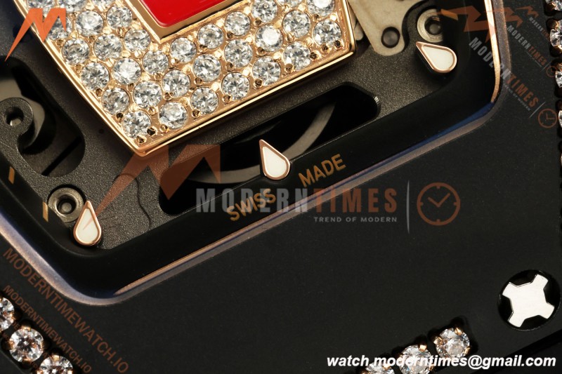 Richard Mille - RM07-01 Black Ceramic CER/DIA/RU Red Onyx ZF Asian CRMA2
