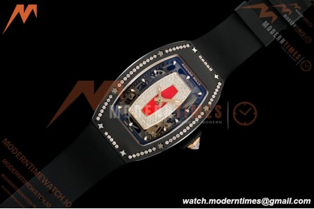 Richard Mille - RM07-01 Black Ceramic CER/DIA/RU Red Onyx ZF Asian CRMA2