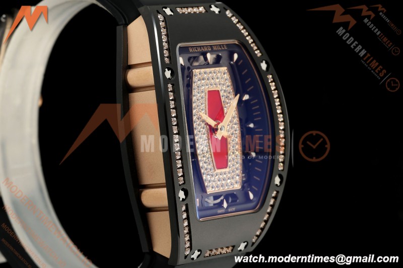 Richard Mille - RM07-01 Black Ceramic CER/DIA/RU Red Onyx ZF Asian CRMA2