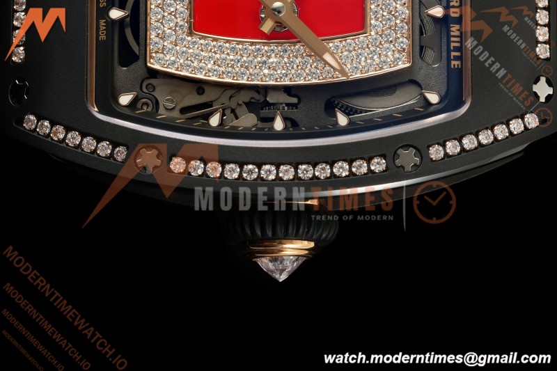 Richard Mille - RM07-01 Black Ceramic CER/DIA/RU Red Onyx ZF Asian CRMA2