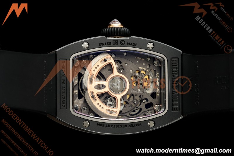 Richard Mille - RM07-01 Black Ceramic CER/DIA/RU Red Onyx ZF Asian CRMA2