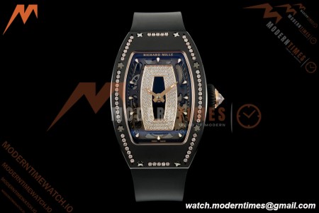 Richard Mille - RM07-01 Black Ceramic CER/DIA/RU Black Onyx ZF Asian CRMA2