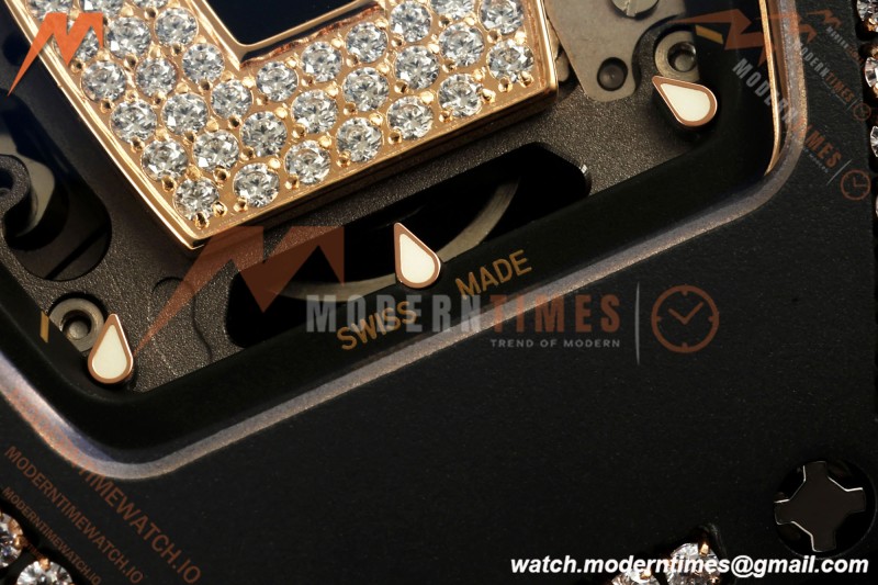 Richard Mille - RM07-01 Black Ceramic CER/DIA/RU Black Onyx ZF Asian CRMA2