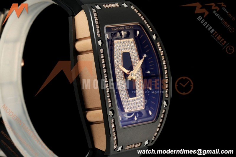 Richard Mille - RM07-01 Black Ceramic CER/DIA/RU Black Onyx ZF Asian CRMA2