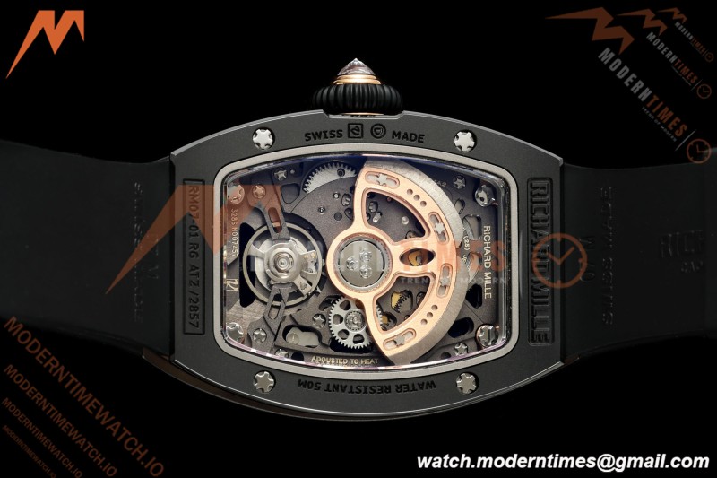 Richard Mille - RM07-01 Black Ceramic CER/DIA/RU Black Onyx ZF Asian CRMA2
