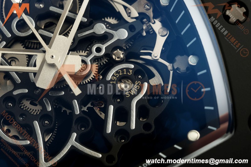Richard Mille - RM055 Bubba Watson Asia Edition Black CER/RU Blk/Silv Rehaut Skeleton APSF RMUL2 | Richard Mille - RM055 버바 왓슨 아시아 에디션 블랙 CER/RU Blk/Silv Rehaut 스켈레톤 APSF RMUL2