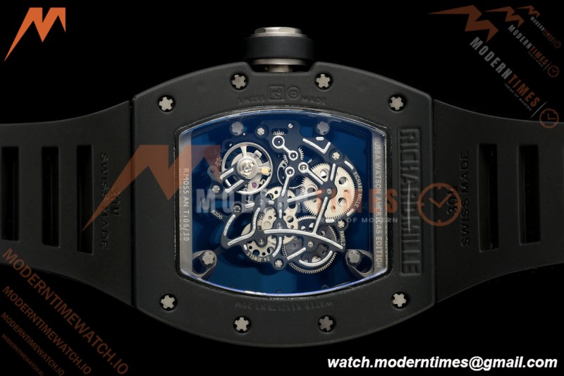 Richard Mille - RM055 Bubba Watson Asia Edition Black CER/RU Blk/Silv Rehaut Skeleton APSF RMUL2 | Richard Mille - RM055 버바 왓슨 아시아 에디션 블랙 CER/RU Blk/Silv Rehaut 스켈레톤 APSF RMUL2