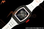 Richard Mille - RM055 Bubba Watson JPN Black NTPT/RU White Rehaut Skeleton AVF Vaucher RMUL2 Free Sprung